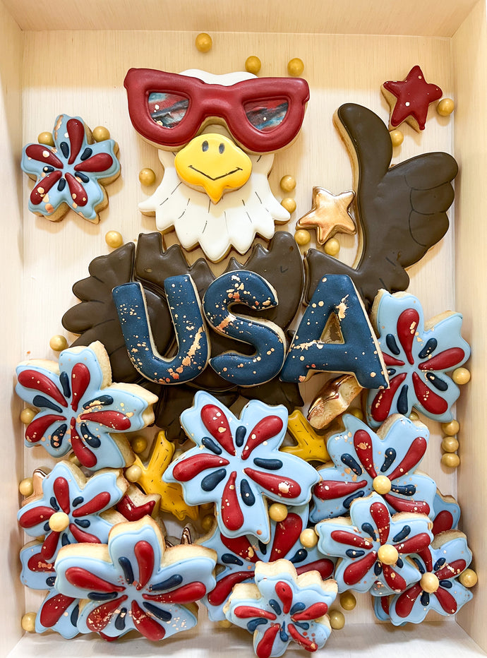 Fourth of July Eagle Cookie Platter